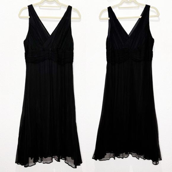 NWOT The J. Peterman Co. Vintage 90s Silk Dot Dress Whimsigoth Midi Deadstock - Picture 1 of 9